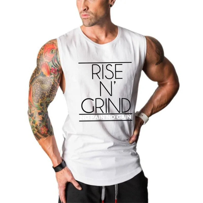 Rise N Grind No Pain No Gain Cotton Tank