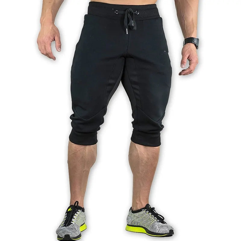 Men's Slim Fit Capri Athletic Shorts