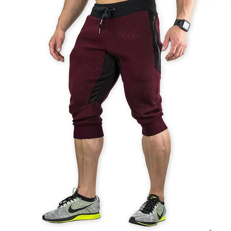 Men's Slim Fit Capri Athletic Shorts