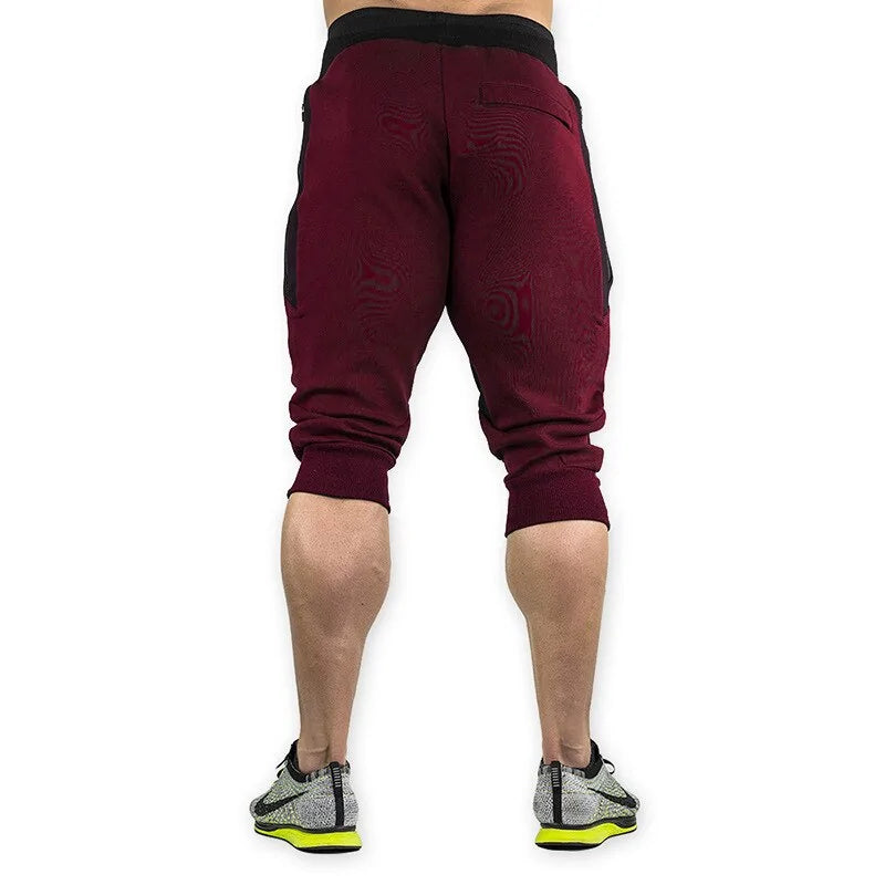 Men's Slim Fit Capri Athletic Shorts