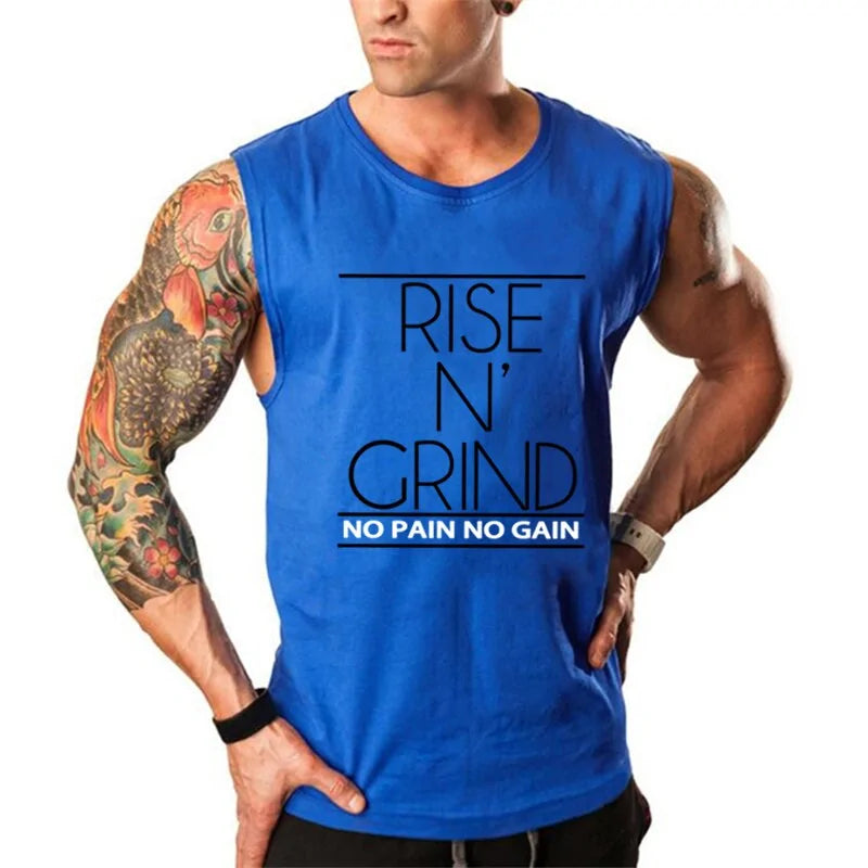 Rise N Grind No Pain No Gain Cotton Tank