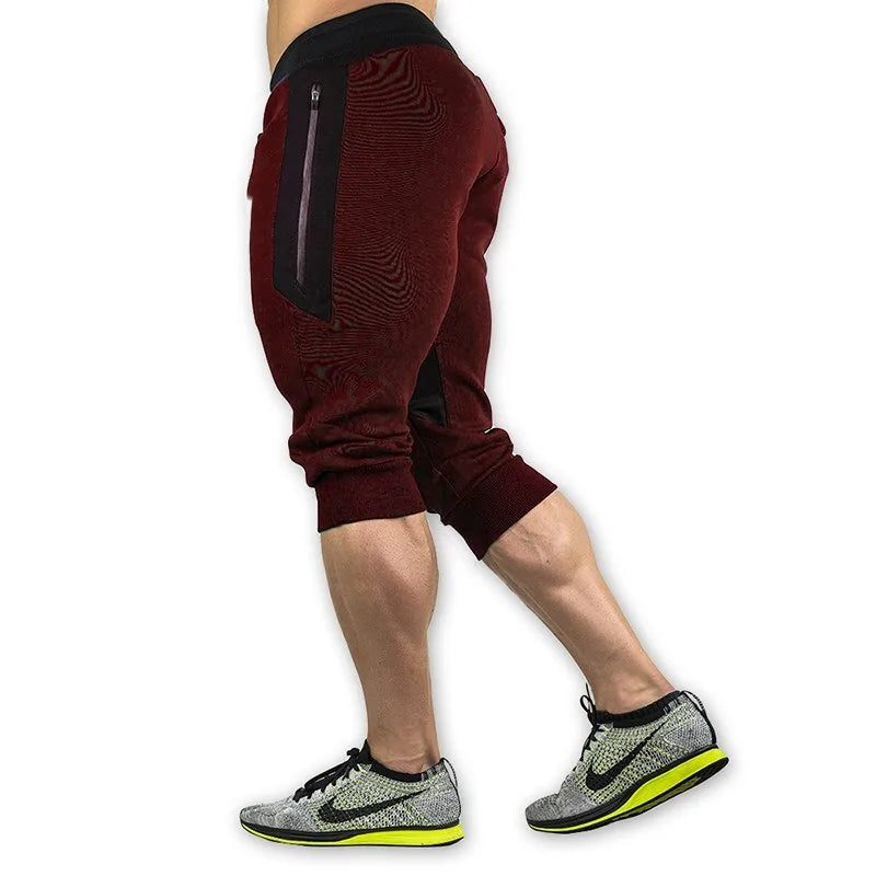 Men's Slim Fit Capri Athletic Shorts