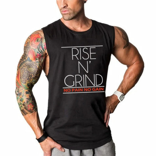 Rise N Grind No Pain No Gain Cotton Tank