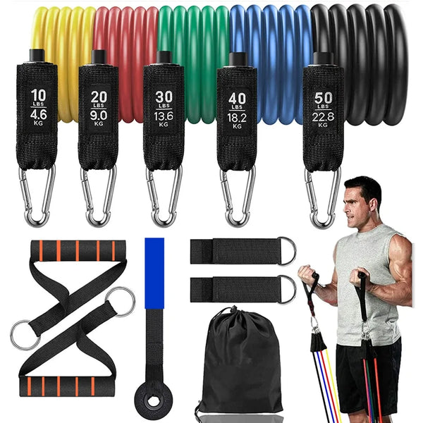 16 Resistance Bands Set Fitness Training