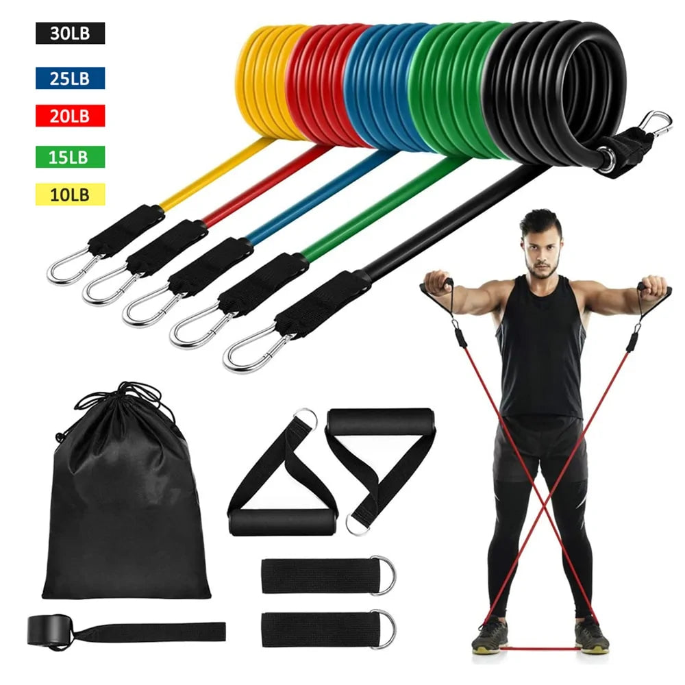 16 Resistance Bands Set Fitness Training